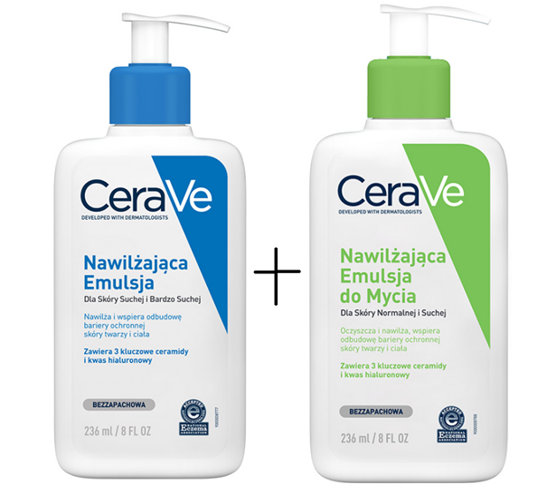 L'OREAL CERAVE Zestaw, emulsja do mycia, 473 ml + emulsja do ciała , 473 ml — Składniki i ocena