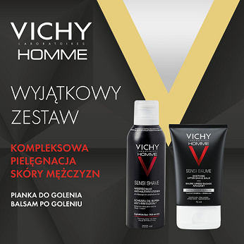 Vichy Homme, pianka do golenia, 200 ml + balsam po goleniu, 75 ml