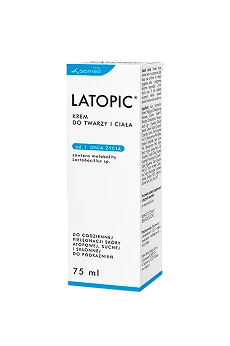 Latopic Krem do twarzy i ciała, do skóry atopowej, suchej i skłonnej do podrażnień, 75 ml