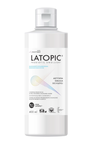 Latopic Emulsja do kąpieli do skóry atopowej, suchej, 400 ml