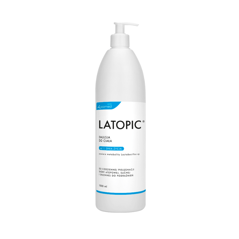 Latopic Emulsja do ciała do skóry atopowej, suchej i skłonnej do podrażnień, 1000 ml
