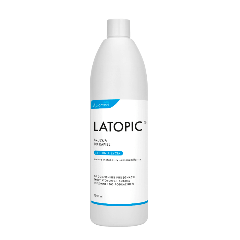 Latopic Emulsja do kąpieli do skóry atopowej, suchej i skłonnej do podrażnień, 1000 ml