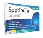 Septinum Silver Bez Cukru pastylki do ssania, 24 sztuki