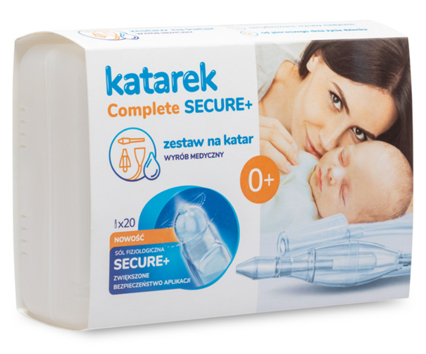 Katarek Complete Secure+, aspirator kataru z solą fizjologiczną, 1 szt.