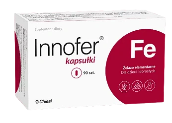 Innofer, kapsułki na niedobory żelaza, 90 szt.