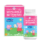 Musujące Witaminki Świnka Peppa, tabletki do ssania z kompleksem witamin dla dzieci, 60 szt.