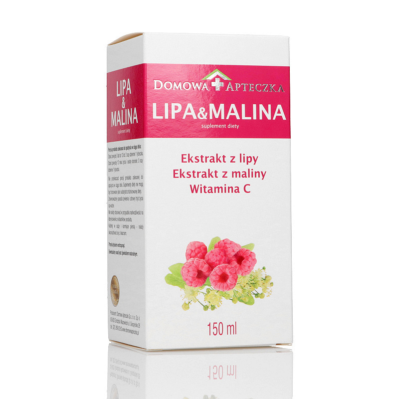 Lipa&Malina, płyn z witaminą C wspierającą odporność,  butelka 150 ml