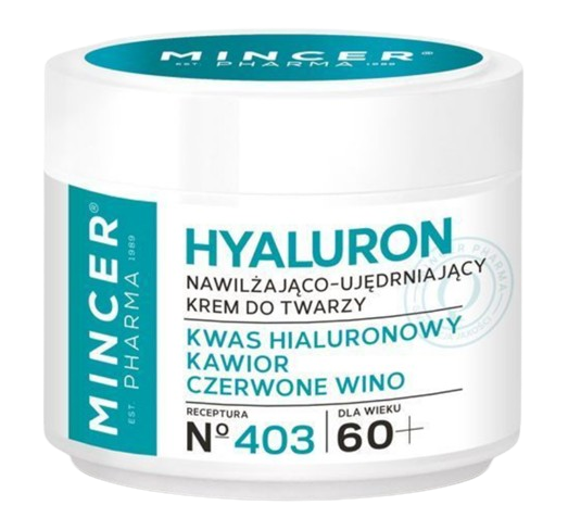 BASEL OLTEN PHARM MINCER Hyaluron, krem nawilżająco-ujędrniający, 60+, 50 ml — Składniki i ocena