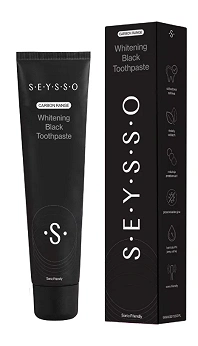 SEYSSO Carbon Black Whitening, pasta do zębów, 75 ml