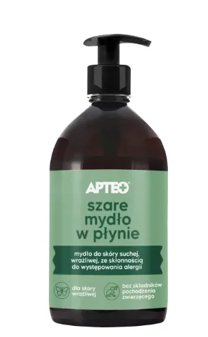 Apteo szare mydło w płynie, 500 ml