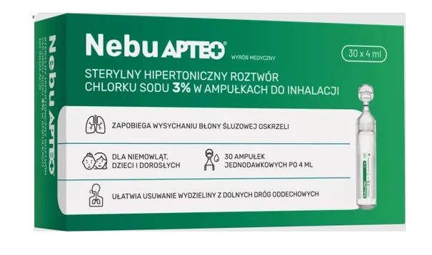 Nebu Apteo, 3% NaCl 30 ampułek x 4 ml