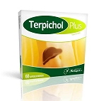 Terpichol Plus  kapsułki ze składnikami wspierającymi pracę wątroby i układu trawiennego, 60 szt.