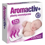 Aromactiv+ plastry aromatyczne plastry ułatwiające oddychanie, wspomagające leczenie grypy, przeziębienia od 1. dnia życia, 5 szt.
