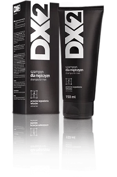 DX2 Szampon do włosów skłonnych do wypadania, odbudowujący cebulki oraz wzmacniający słabe włosy dla mężczyzn, 150 ml