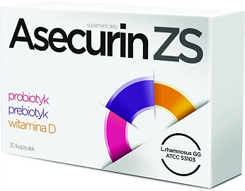 Asecurin ZS, tabletki ze składnikami wspierającymi prawidłowe funkcjonowanie organizmu, 30 szt.