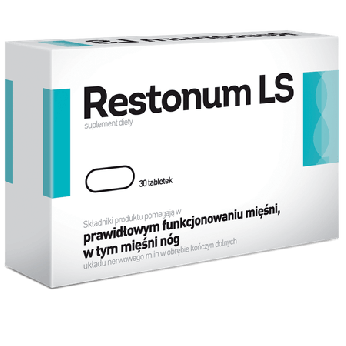 Restonum LS, tabletki ze składnikami wspomagającymi prawidłowe funkcjonowanie mięśni, 30 szt.