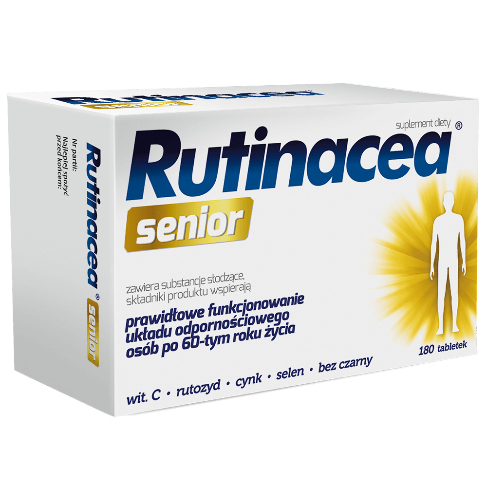 Rutinacea Senior, tabletki ze składnikami wzmacniającymi odporność, 180 szt.