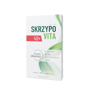 Skrzypovita 40+, tabletki ze składnikami wspierającymi regenerację włosów, skóry i paznokci, 42 szt.