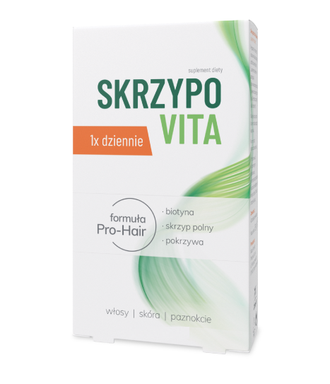 Skrzypovita 1x dziennie, tabletki ze składnikami wspomagającymi zdrowy wygląd włosów, skóry i paznokci, 56 szt.