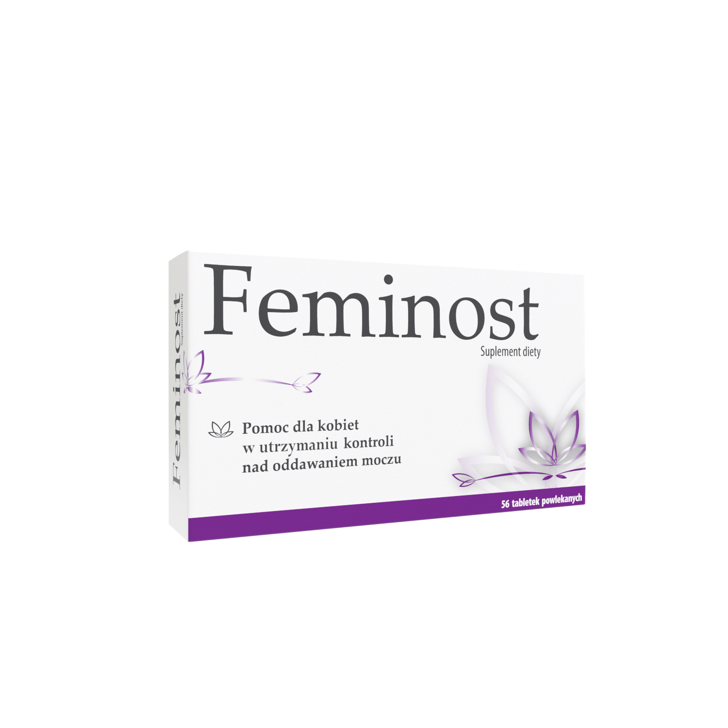 Feminost, tabletki ze składnikami wspomagającymi prawidłowe oddawaniem moczu, 56 szt.