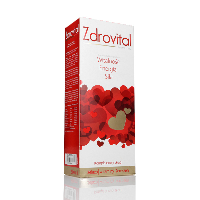 Zdrovital tonik, płyn ze składnikami na energię i witalność, 900 ml