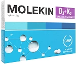 Molekin D3 + K2 tabletki z witaminą D i K wspomagającą w osteoporozie, 30 szt.