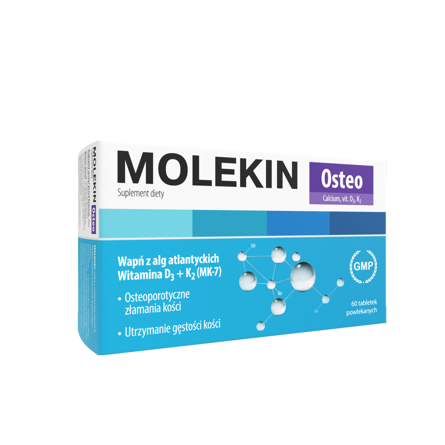 Molekin Osteo tabletki ze składnikami wspierającymi kości, 60 szt.
