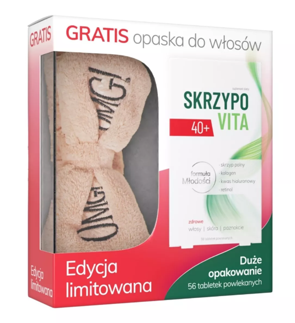 NATUR PRODUKT PHARMA Skrzypovita 40+,  56 tabletek + opaska do włosów — Inhaltsstoffe i ocena