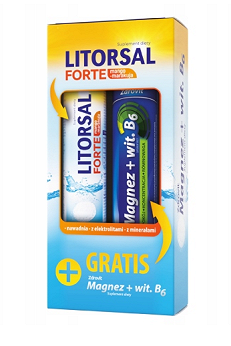 Litorsal Forte + Mg B6, 24 + 24 tabletki musujące