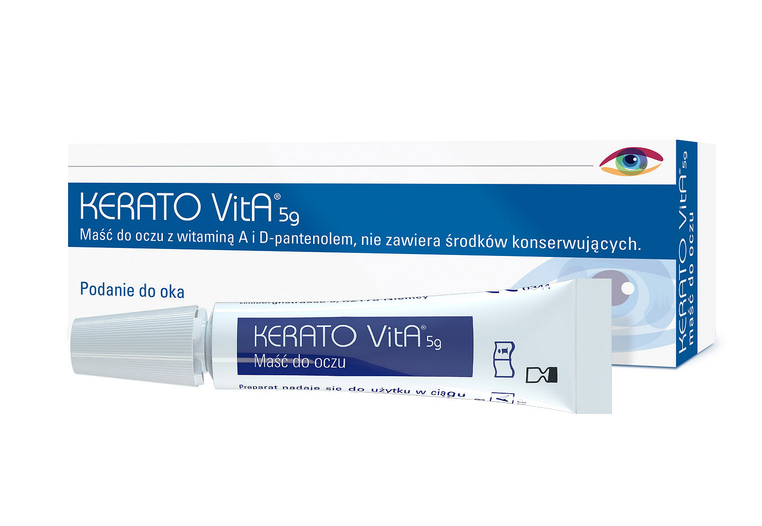 Kerato VitA maść do oczu, z witaminą A i E, tuba, 5 g