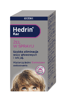 Hedrin RAZ, żel w sprayu na wszawicę, butelka z atomizerem 60 ml