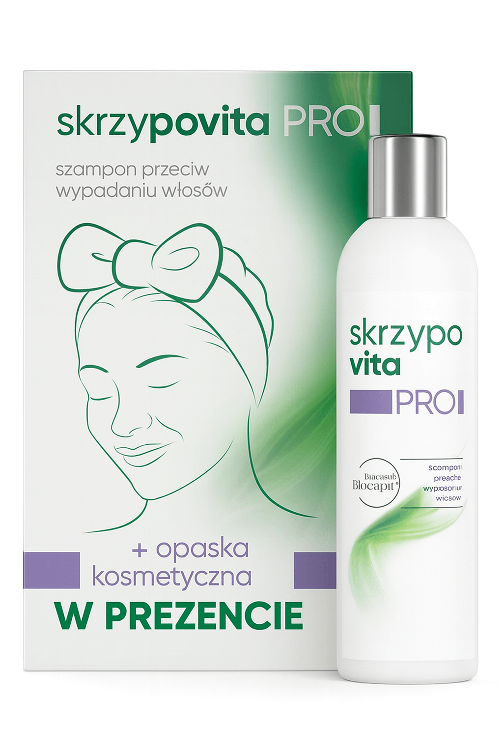 Skrzypovita Pro szampon, 200 ml + opaska