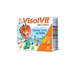 VisolVit Junior Orange granulat ze składnikami uzupełniającymi codzienną dietę w witaminy, 30 sasz.