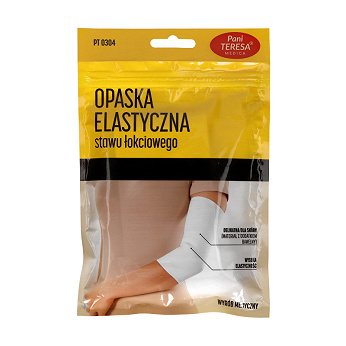 Pani Teresa Opaska elastyczna stawu łokciowego, łagodzi ból i obrzęki, rozmiar S, 1 szt.