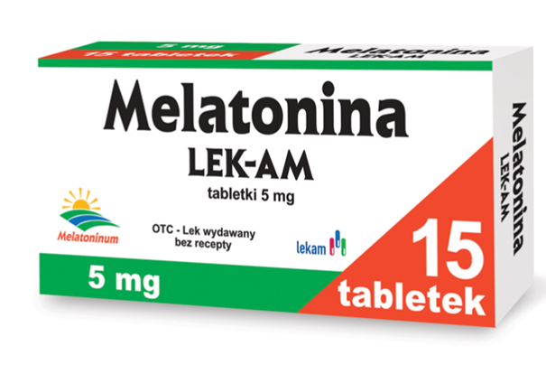 Melatonina LEK-AM 5 mg, 15 tabletek