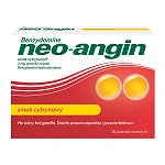Benzydamine Neo-Angin 20 pastylek do ssania, cytrynowe