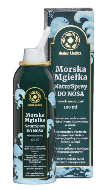 Herbal Monasterium Naturspray morska mgiełka do nosa, 100 ml