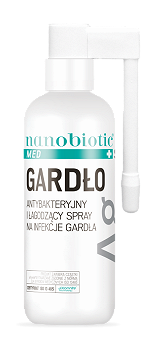 Nanobiotic Med Silver Gardło , spray wspomagający zwalczanie infekcje bakteryjne gardła, 30 ml