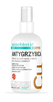 Nanobiotic Med Copper Antygrzybica, spray przeciwgrzybiczy do stóp i dłoni, 75 ml