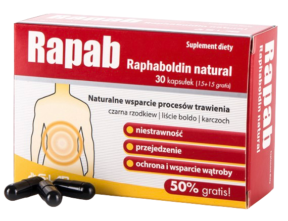 Rapab - Raphaboldin natural, 30 kapsułek