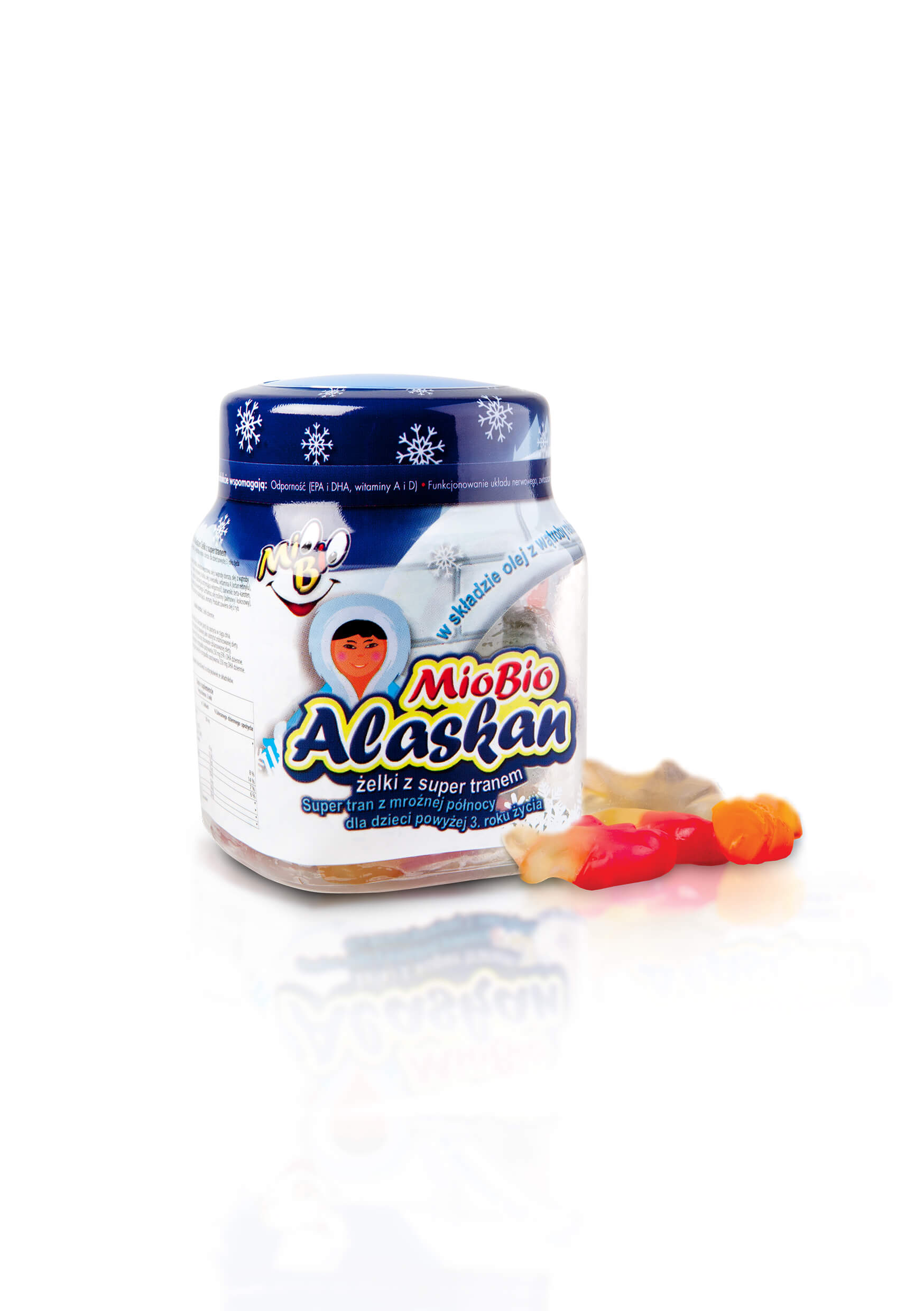 Mio Bio Alaskan, żelki z tranem dla dzieci, 30 szt.
