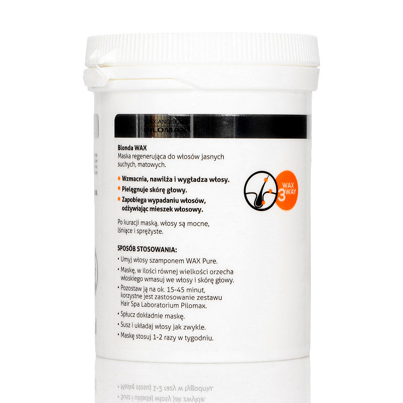 WAX blonda  maska regeneracyjna do włosów jasnych, 240 ml