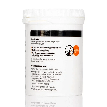 WAX blonda, maska regeneracyjna do włosów jasnych, 240 ml