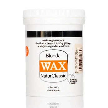 WAX blonda, maska regeneracyjna do włosów jasnych, 240 ml
