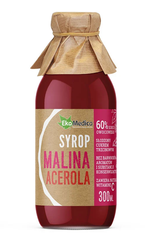 EkaMedica, syrop malina acerola, 300 ml