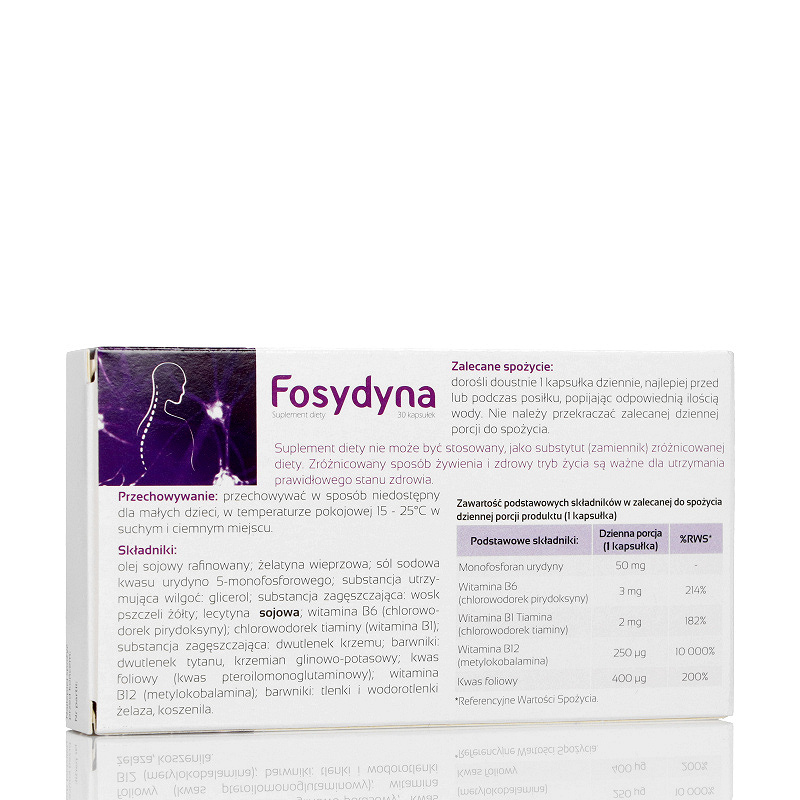 Fosydyna, kapsułki ze składnikami wspomagającymi układ nerwowy, 30 szt.