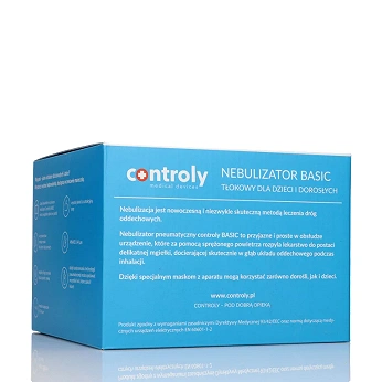 Controly Nebulizator Basic pneumatyczny, do leczenia dróg oddechowych, 1 szt.