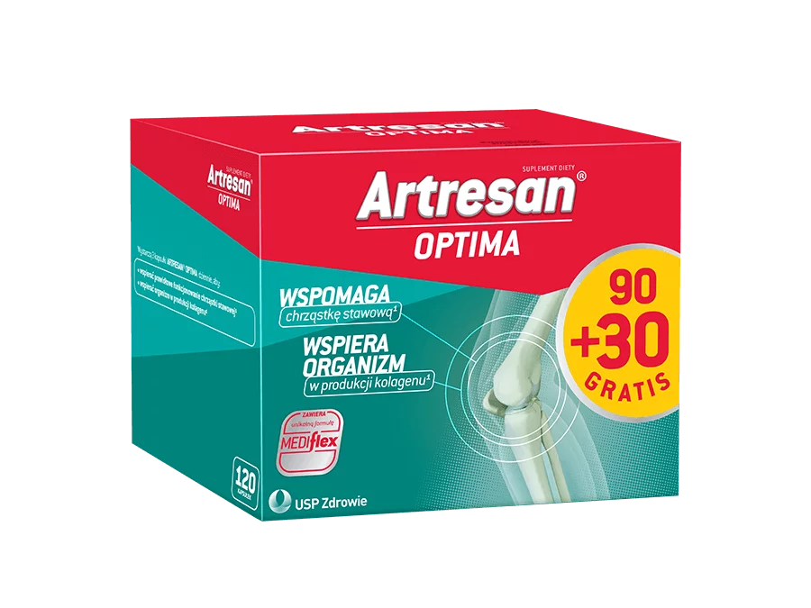 Artresan Optima, kapsułki ze składnikami wspierającymi zdrowe stawy, 120 szt. (90 + 30)