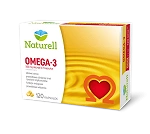 Naturell Omega-3  kapsułki ze składnikami wspierającymi zdrowe serce, prawidłowe ciśnienie krwi, 120 szt.