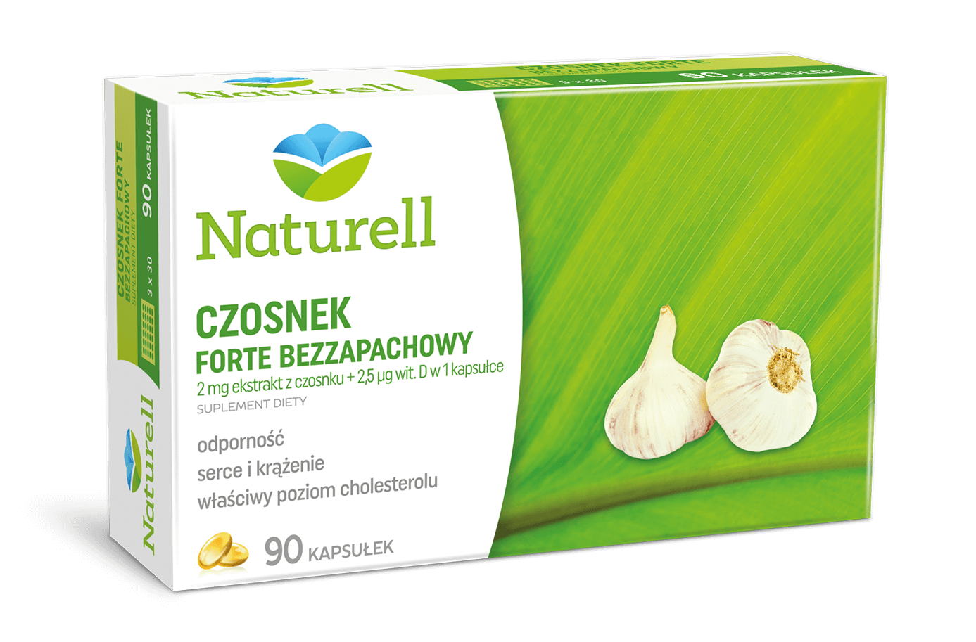 Naturell Czosnek Forte kapsułki, 90 szt.